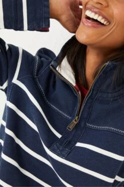 FatFace Blue Airlie Classic Breton Sweatshirt 11 FatFace Blue Airlie Classic Breton Sweatshirt -Fat Face Shop D57556s4