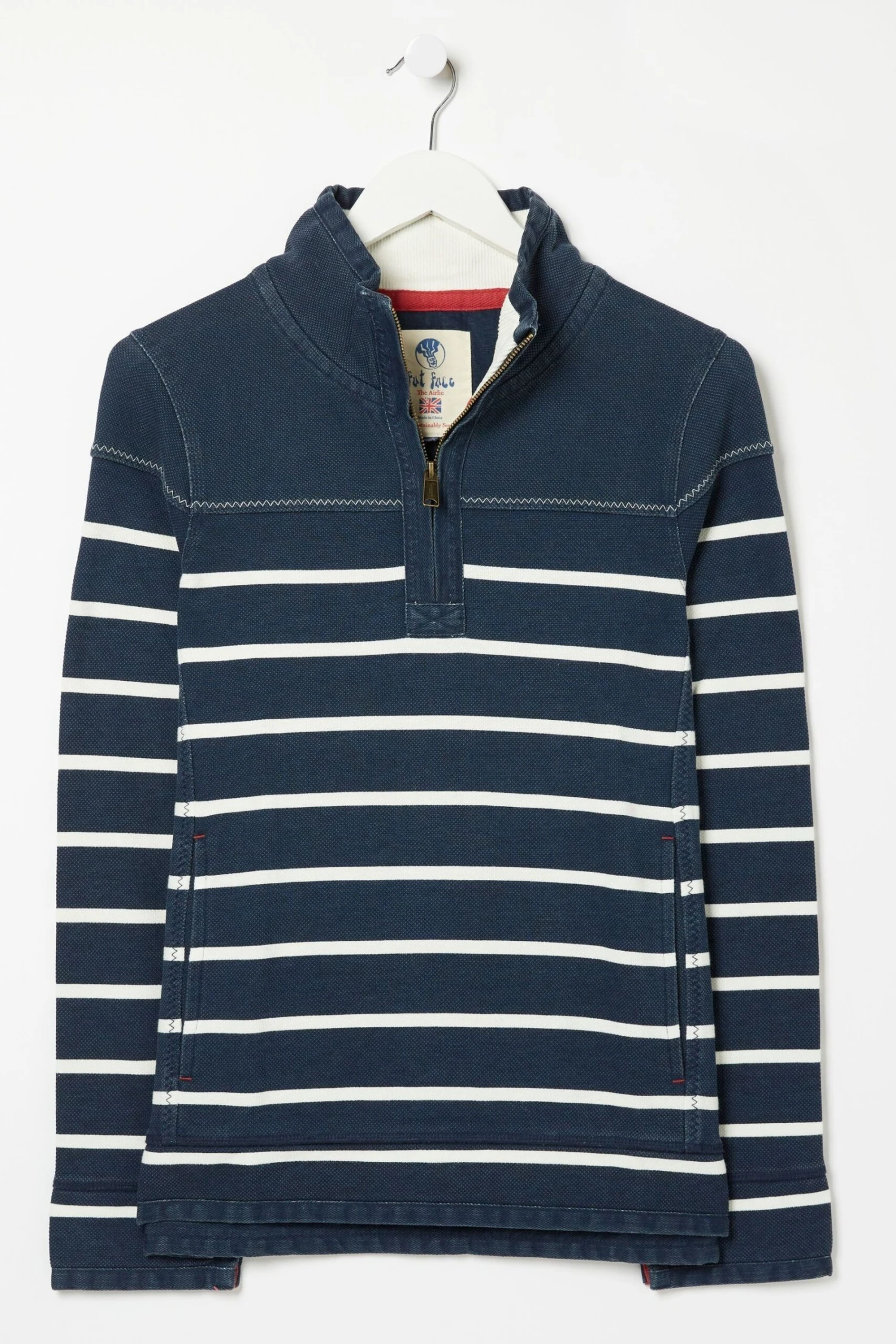 FatFace Blue Airlie Classic Breton Sweatshirt 8 FatFace Blue Airlie Classic Breton Sweatshirt - Image 6