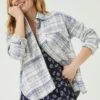 FatFace Natural Frome Relaxed Check Shirt