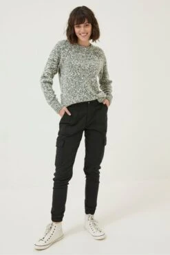 FatFace Hythe Cargo Black Trousers -Fat Face Shop D57578s3