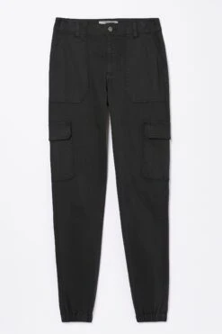 FatFace Hythe Cargo Black Trousers -Fat Face Shop D57578s5