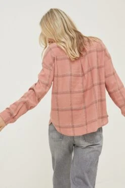 FatFace Frome Relaxed Check Brown Shirt -Fat Face Shop D57595s5