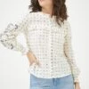 Fat Face Natural Etta Embroidered Blouse -Fat Face Shop D57596s