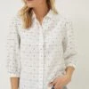 FatFace Kerry Spot Jacquard White Shirt 2 FatFace Kerry Spot Jacquard White Shirt -Fat Face Shop D57597s