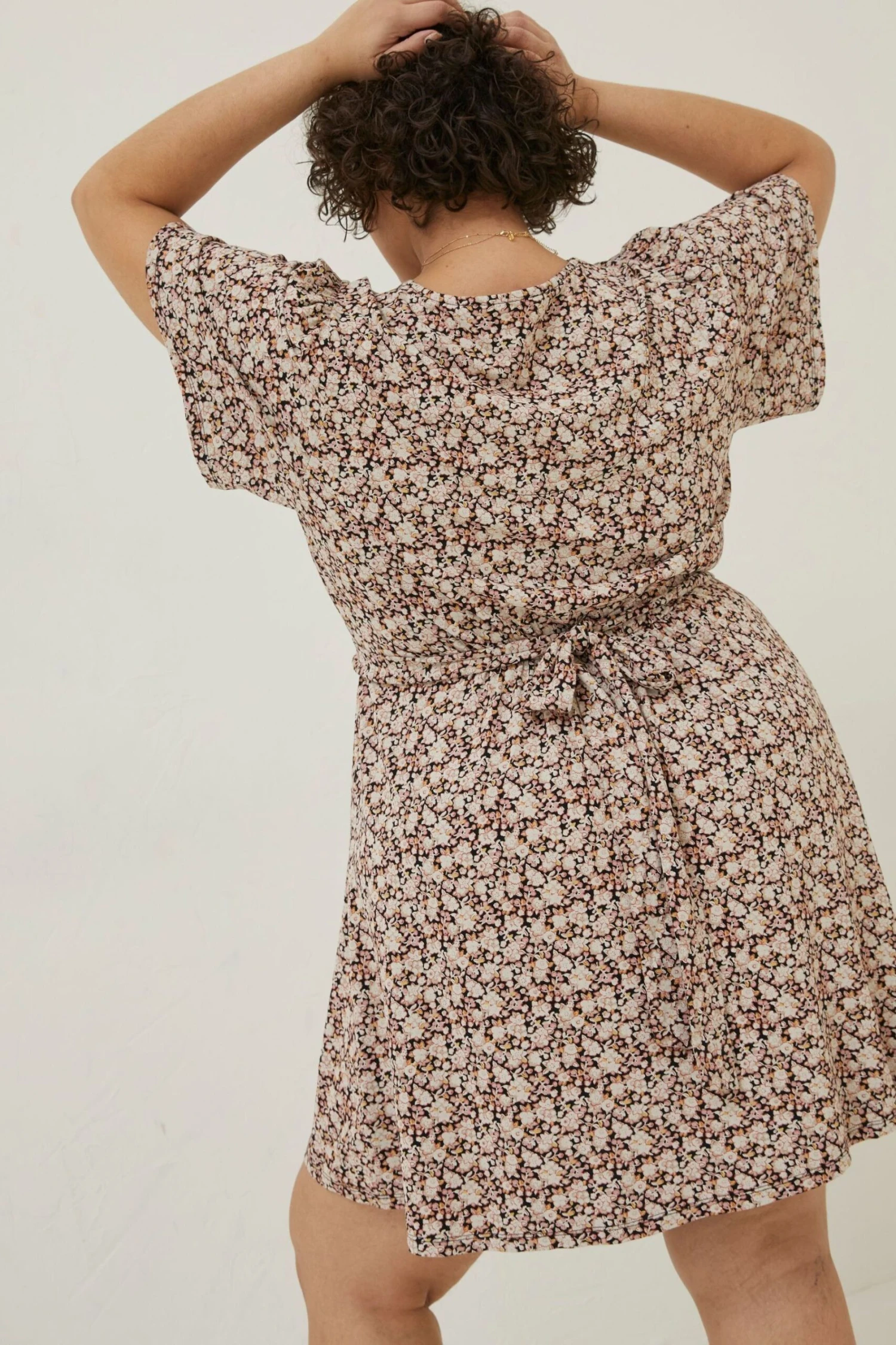 FatFace Red Fiona Meadow Jersey Dress 4 FatFace Red Fiona Meadow Jersey Dress - Image 2