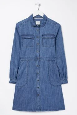 FatFace Blue Tabitha Denim Shirt Dress