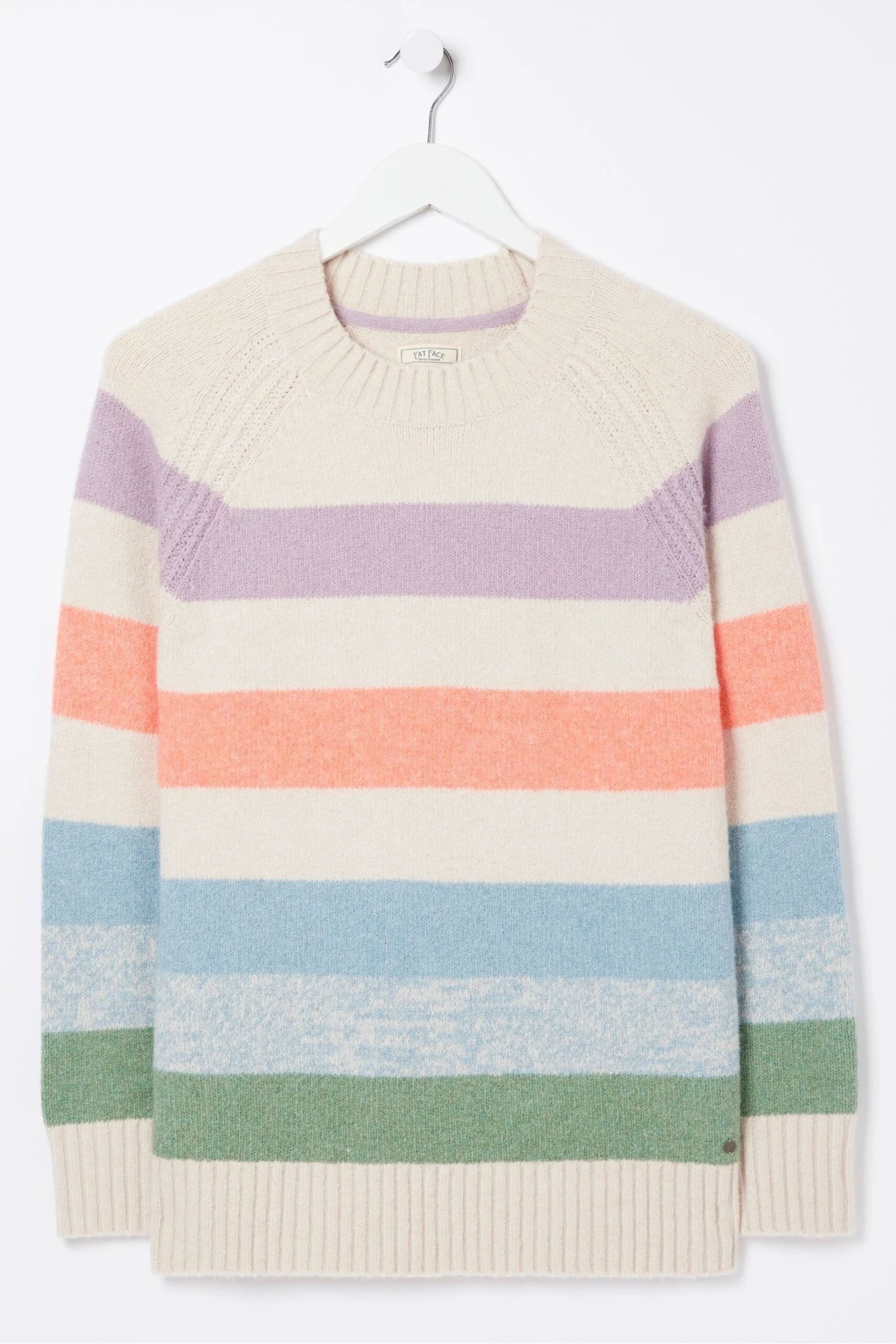 FatFace Purple Neighbourhood Stripe Jumper 10 FatFace Purple Neighbourhood Stripe Jumper - Image 8