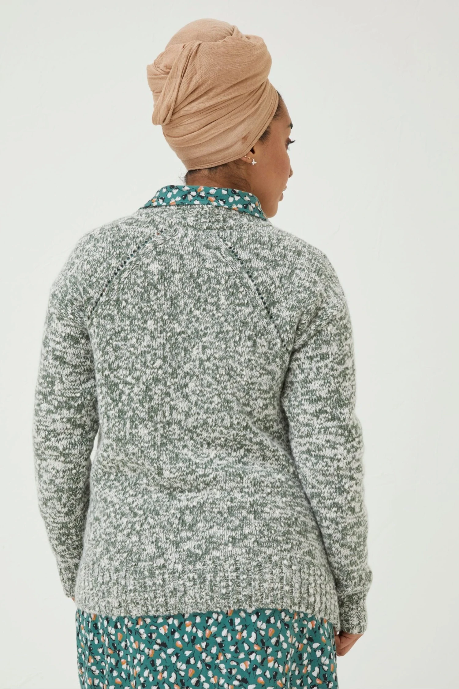 FatFace Green Carly Twist Jumper 7 FatFace Green Carly Twist Jumper - Image 5