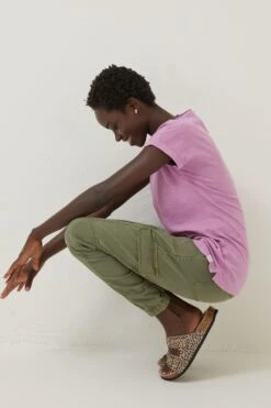 FatFace Pink Ivy Organic Cotton T-Shirt -Fat Face Shop D57831s3