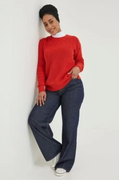FatFace Red Carly Jumper 9 FatFace Red Carly Jumper -Fat Face Shop D57836s3