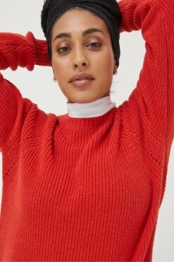 FatFace Red Carly Jumper 10 FatFace Red Carly Jumper -Fat Face Shop D57836s4