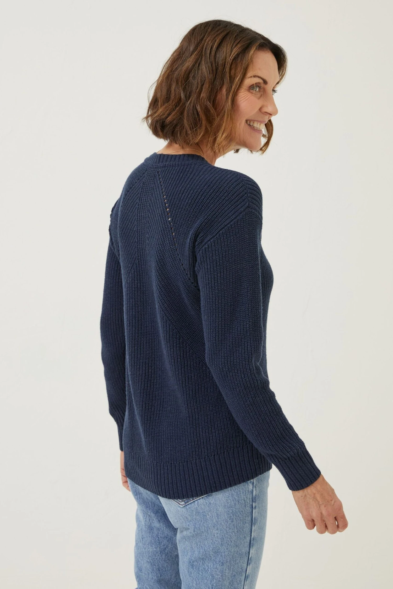 FatFace Blue Carly Jumper 4 FatFace Blue Carly Jumper - Image 2