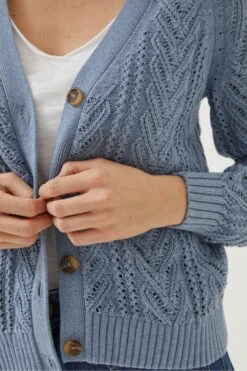 FatFace Blue Lucy Cable Cardigan -Fat Face Shop D57840s5
