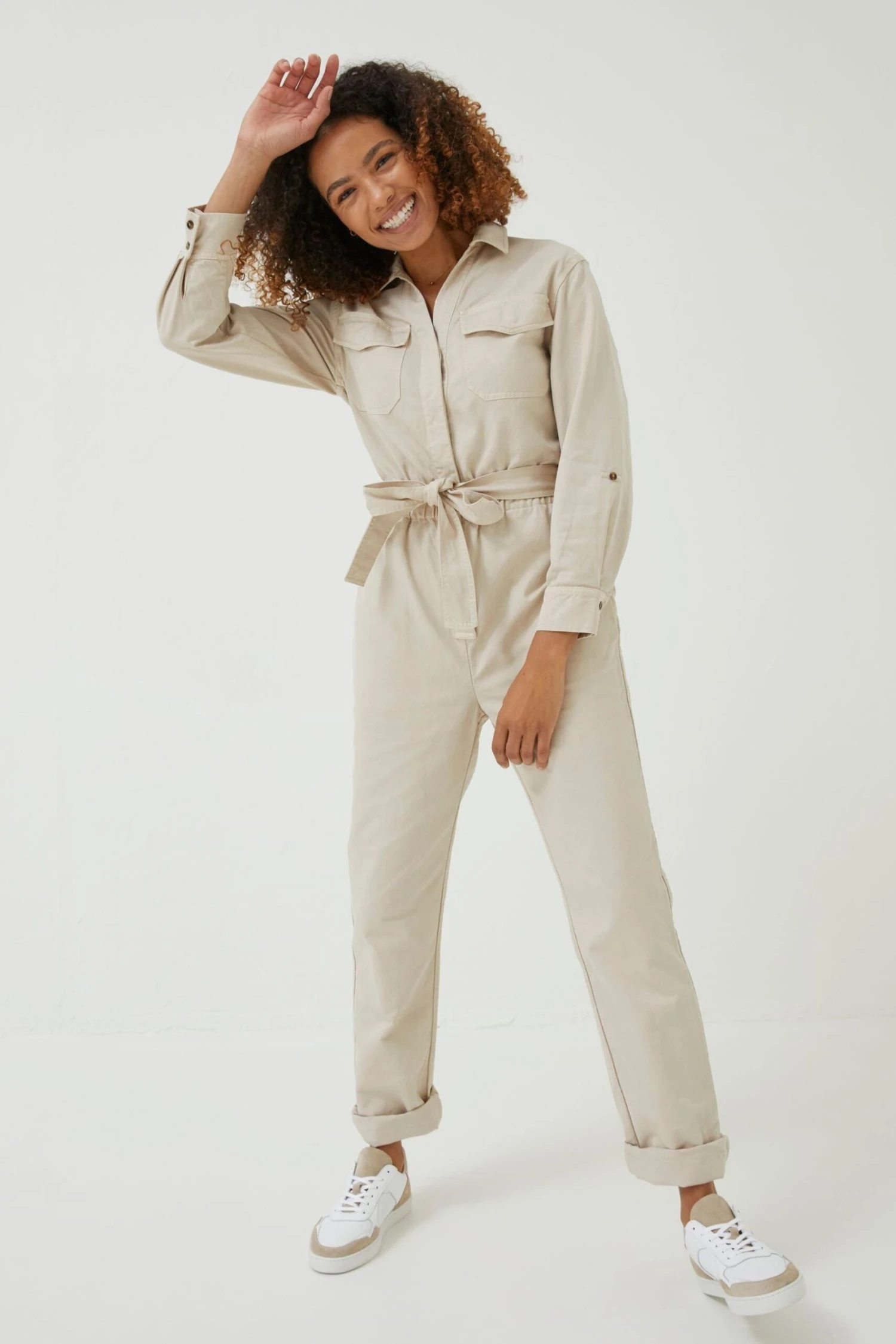 FatFace Natural Betty Boilersuit 3 FatFace Natural Betty Boilersuit