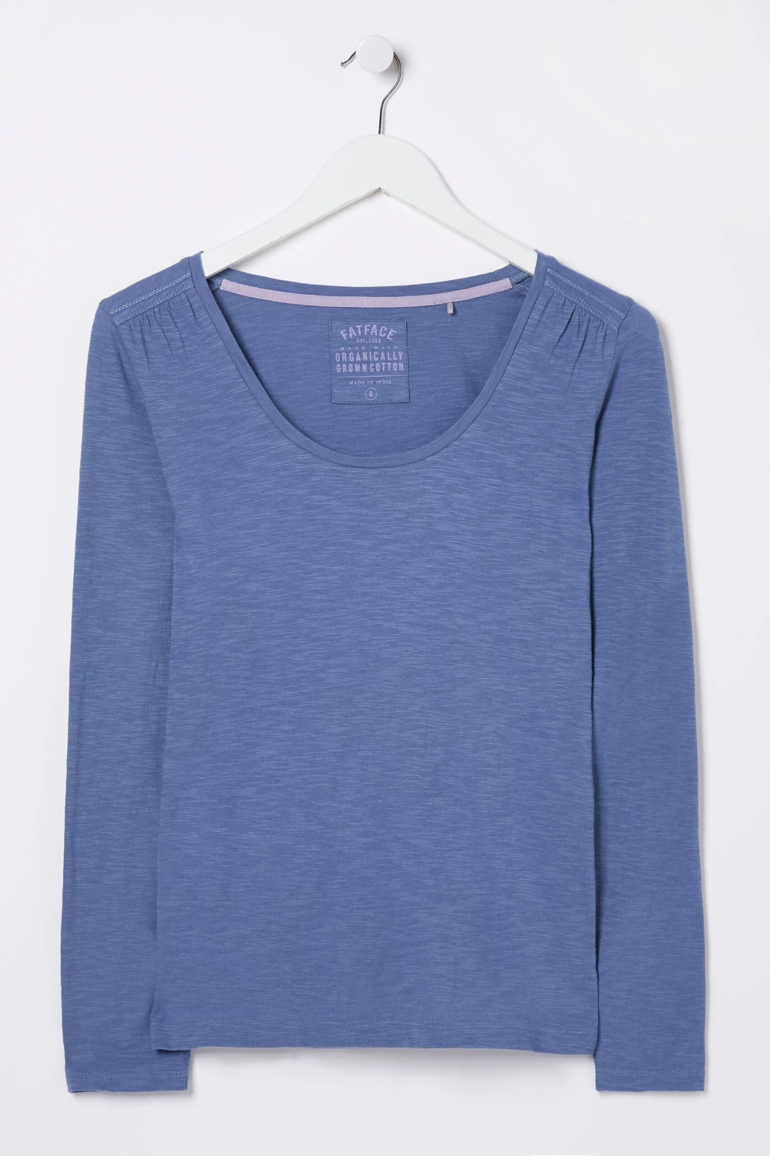 FatFace Blue Persia Organic Cotton T-Shirt 6 FatFace Blue Persia Organic Cotton T-Shirt - Image 4