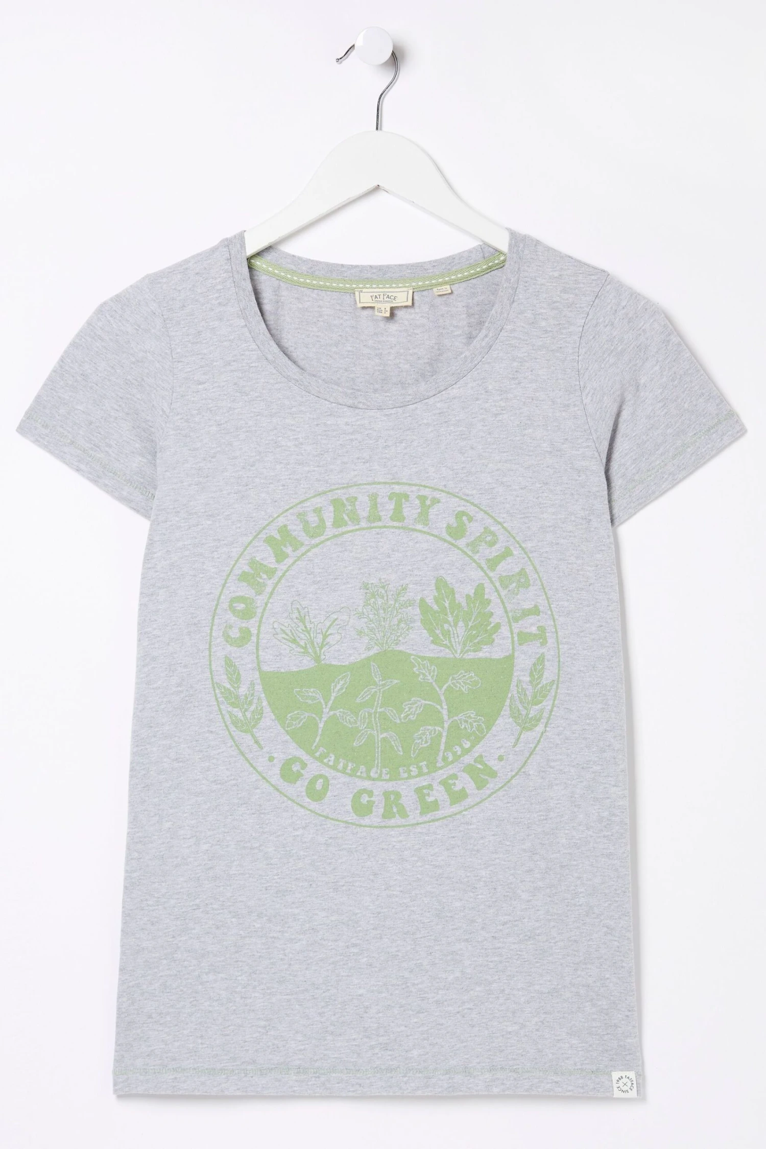 FatFace Grey Eden Community Spirit T-Shirt 6 FatFace Grey Eden Community Spirit T-Shirt - Image 4