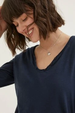 FatFace Blue Porter Organic Cotton T-Shirt -Fat Face Shop D57878s3