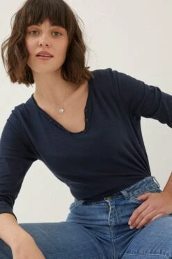 FatFace Blue Porter Organic Cotton T-Shirt -Fat Face Shop D57878s4