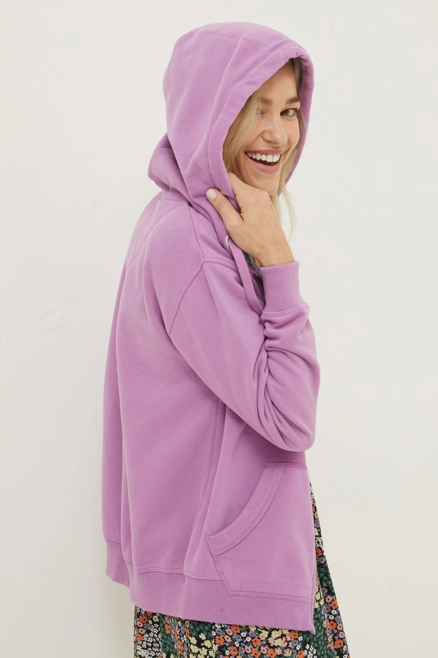 FatFace Pink Amy Zip Through Hoodie 4 FatFace Pink Amy Zip Through Hoodie - Image 2