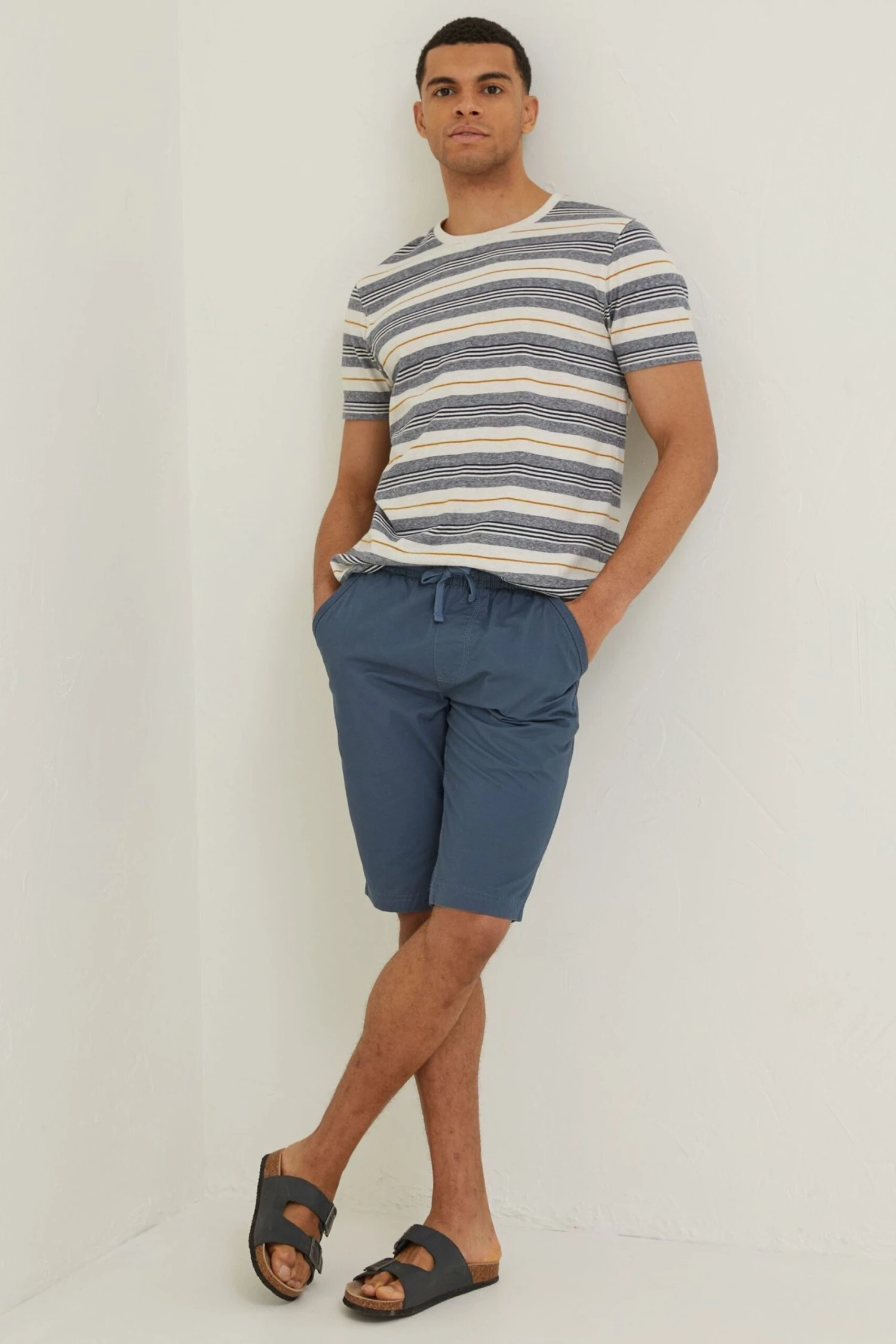 FatFace Blue Seaton Pull On Shorts 3 FatFace Blue Seaton Pull On Shorts