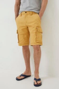 FatFace Yellow Breakyard Cargo Shorts