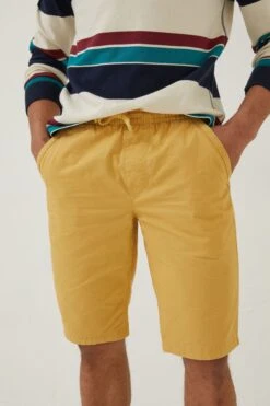 FatFace Yellow Seaton Pull On Shorts