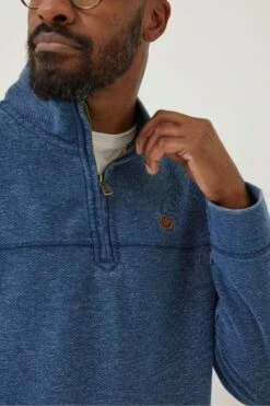FatFace Blue Half Neck Sweatshirt 10 FatFace Blue Half Neck Sweatshirt -Fat Face Shop D60 946s4