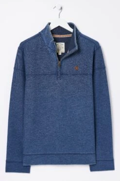 FatFace Blue Half Neck Sweatshirt 11 FatFace Blue Half Neck Sweatshirt -Fat Face Shop D60 946s5