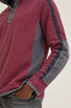 FatFace Pink Airlie Arm Panel Sweatshirt -Fat Face Shop D60 948s4