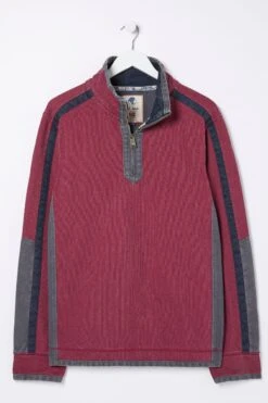 FatFace Pink Airlie Arm Panel Sweatshirt -Fat Face Shop D60 948s5