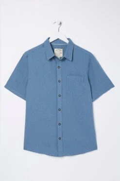FatFace Blue Bugle Shirt -Fat Face Shop D60 970s5