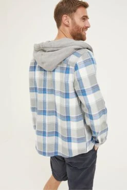 FatFace Grey Check Overshirt -Fat Face Shop D60 986s2