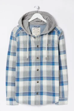 FatFace Grey Check Overshirt -Fat Face Shop D60 986s7