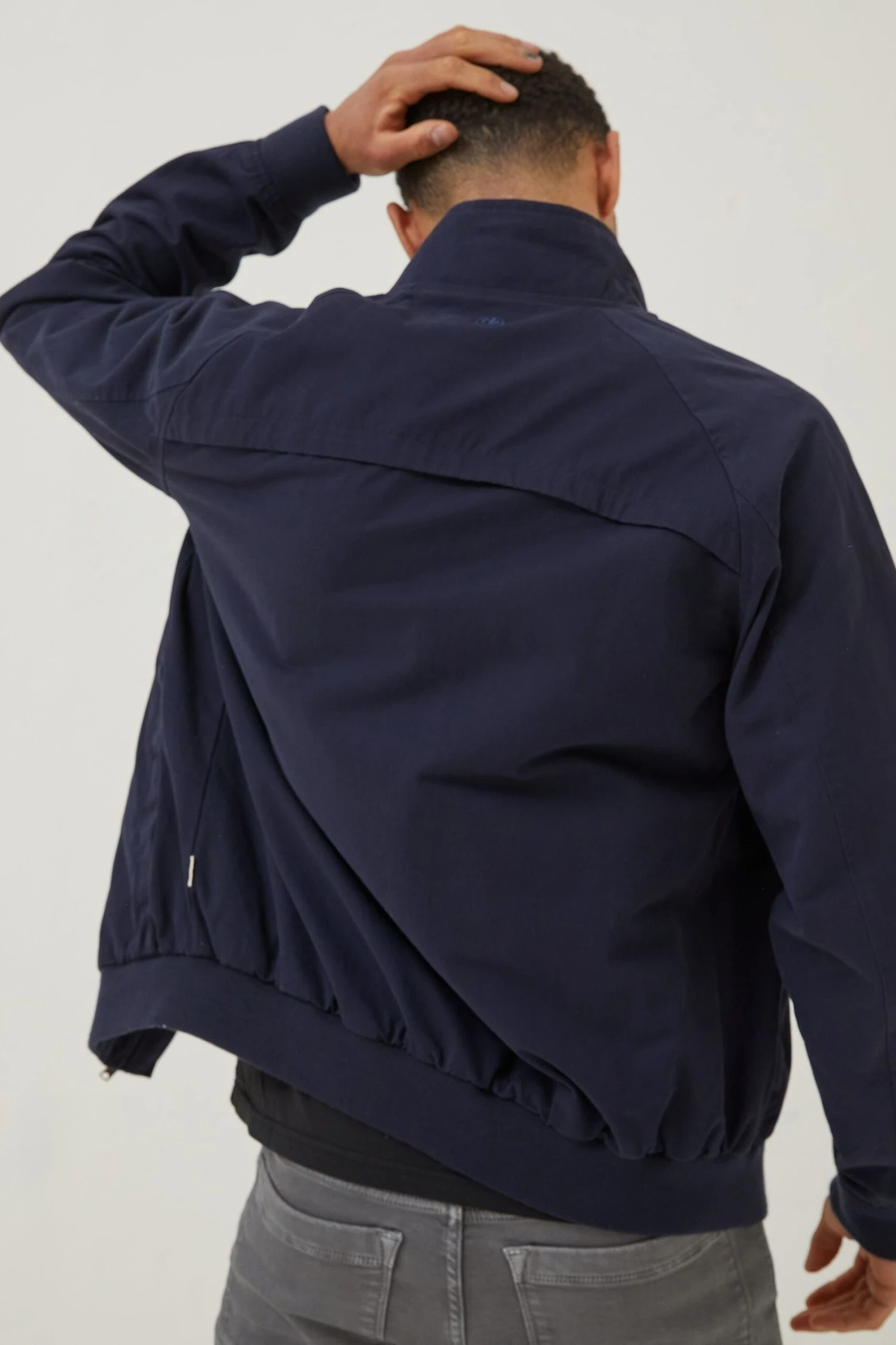 FatFace Blue Harrington Jacket 6 FatFace Blue Harrington Jacket - Image 4