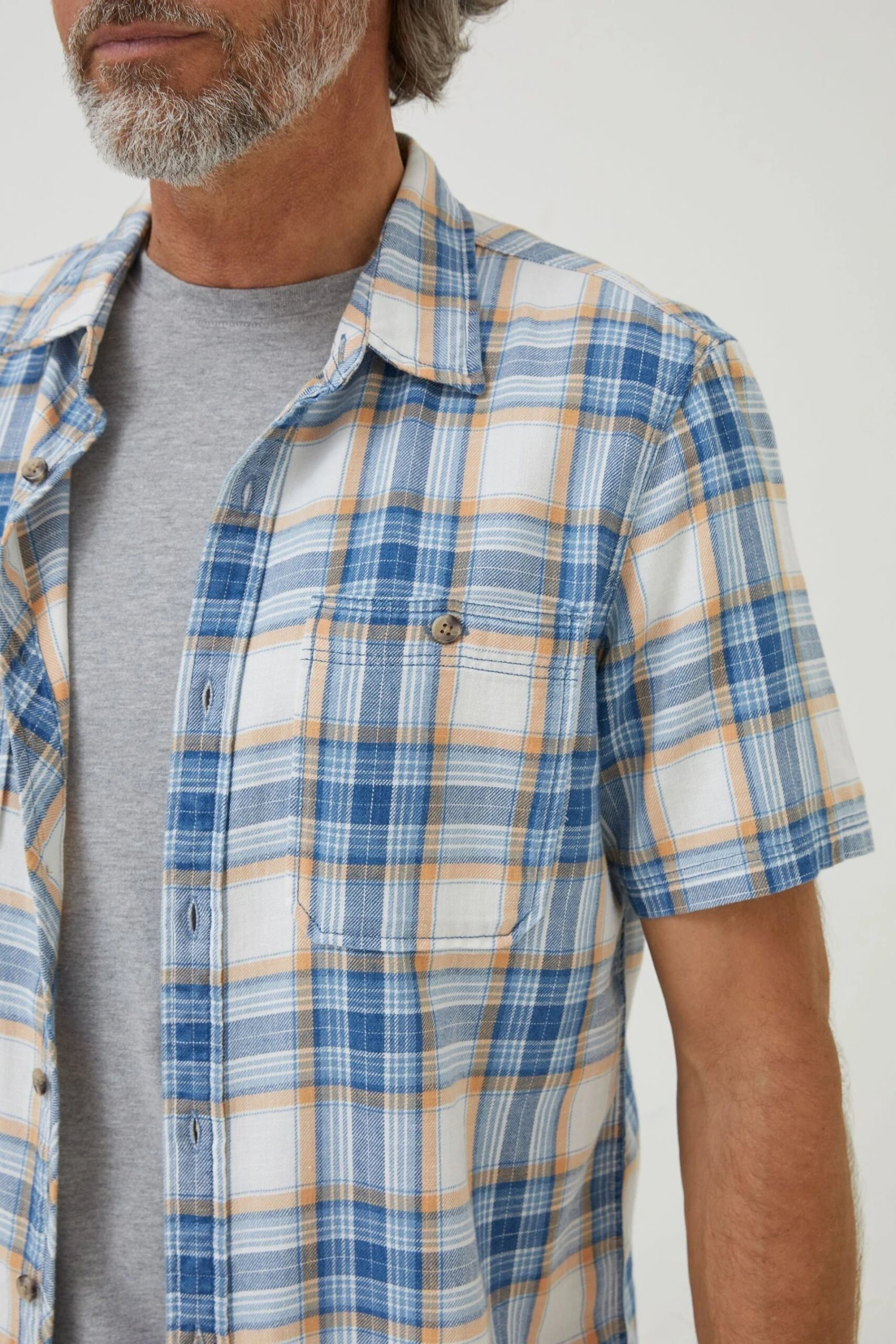 FatFace Blue Westly Check Shirt 6 FatFace Blue Westly Check Shirt - Image 4