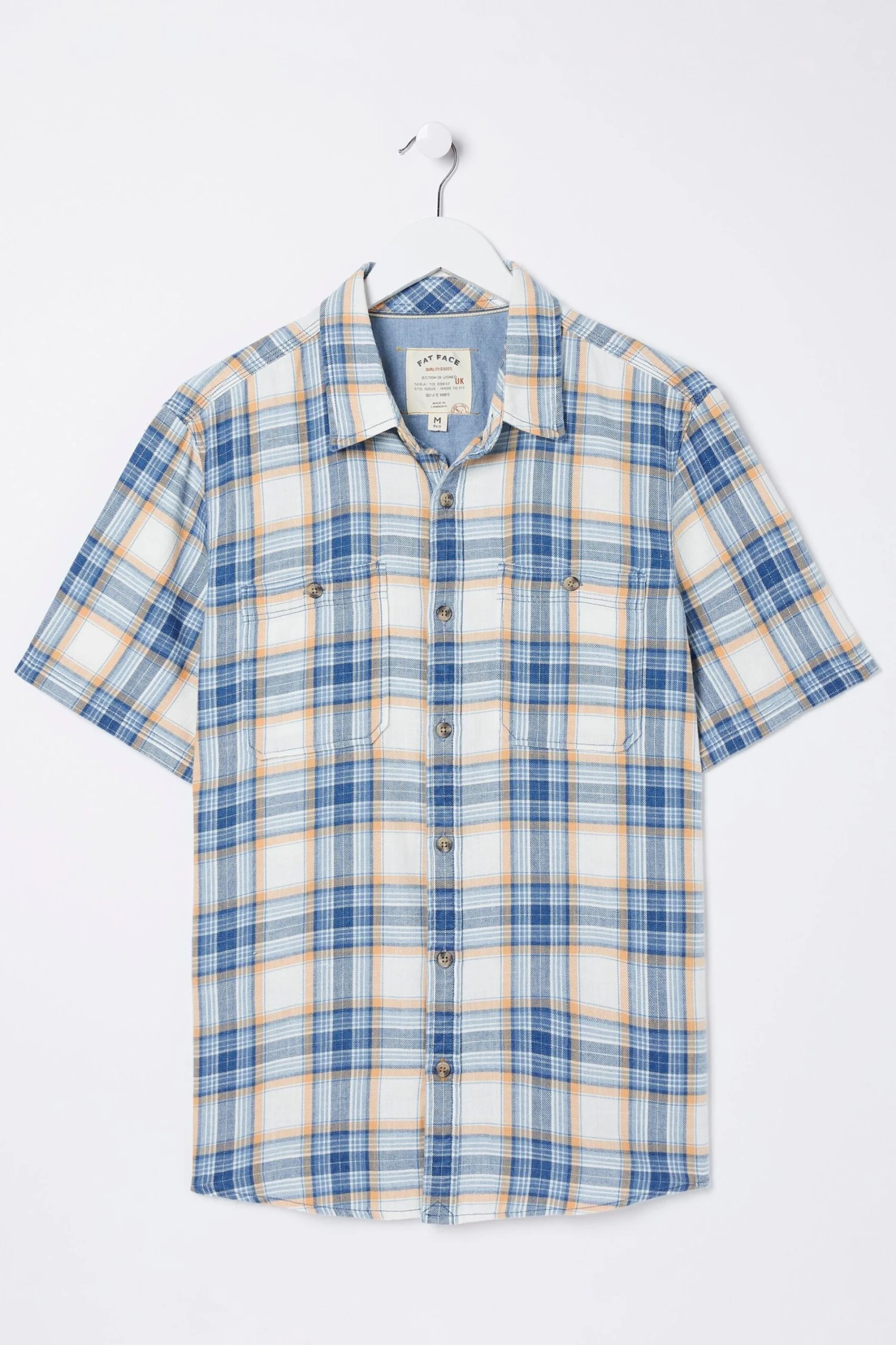 FatFace Blue Westly Check Shirt 7 FatFace Blue Westly Check Shirt - Image 5