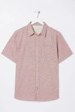 FatFace Red Geo Print Shirt -Fat Face Shop D60966s5