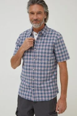 FatFace Purple Galston Check Shirt