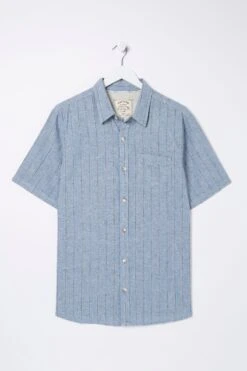 FatFace Blue Buriton Striped Shirt 11 FatFace Blue Buriton Striped Shirt -Fat Face Shop D60969s5