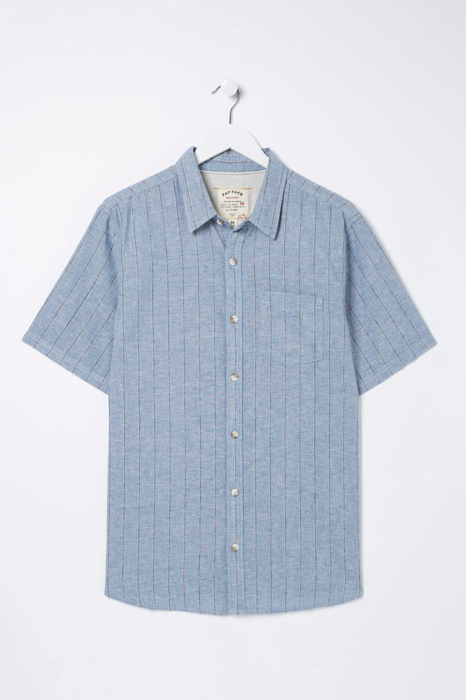FatFace Blue Buriton Striped Shirt 7 FatFace Blue Buriton Striped Shirt - Image 5