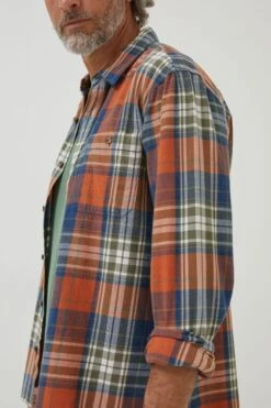 FatFace Orange Wadhurst Check Shirt -Fat Face Shop D60973s4