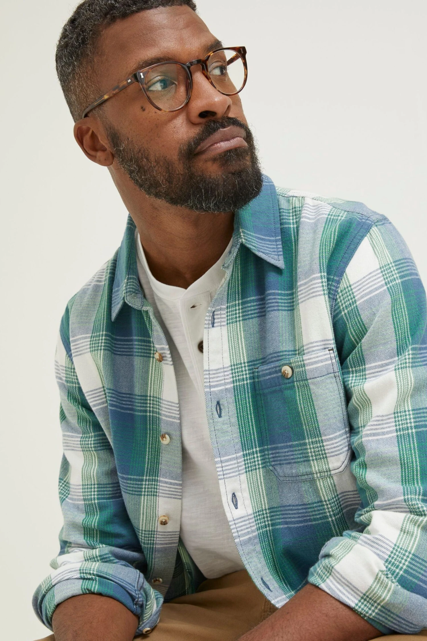 FatFace Blue Check Shirt 5 FatFace Blue Check Shirt - Image 3