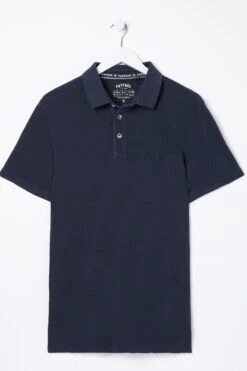 FatFace Blue Piqué Polo Shirt -Fat Face Shop D61 014s4