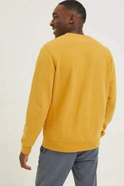 FatFace Yellow Emsworth Sweatshirt -Fat Face Shop D61 019s4