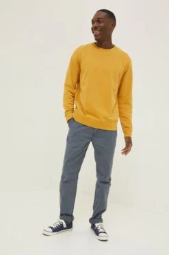 FatFace Yellow Emsworth Sweatshirt -Fat Face Shop D61 019s5