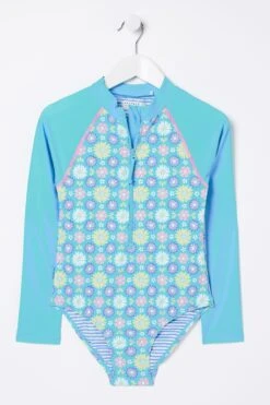 FatFace Blue Floral Swimsuit -Fat Face Shop D61 410s4