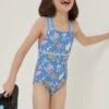 FatFace Blue Sea Scape Swimsuit 2 FatFace Blue Sea Scape Swimsuit -Fat Face Shop D61 414s