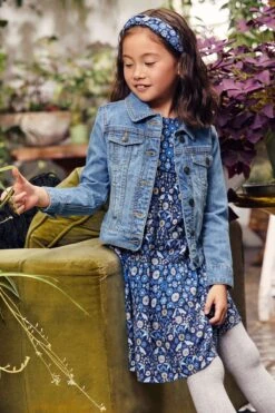 FatFace Blue Grace Print Dress -Fat Face Shop D61 433s3