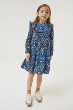 FatFace Blue Grace Print Dress -Fat Face Shop D61 433s4