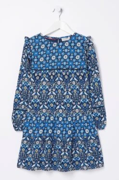 FatFace Blue Grace Print Dress -Fat Face Shop D61 433s7